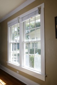 white double hung window