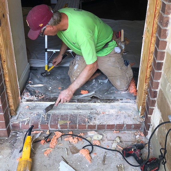 What is the front door replacement process and how to prepare